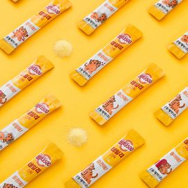 Kwangdong Vitamin C + B Complex Powder Stick, 70Sticks — 500 mg Vitamin C (5× Daily Value) & Full B1 B2 B6 B12 Dose, Antioxidant & Energy Support _ Made in KOREA